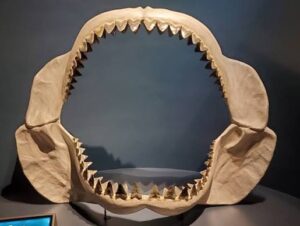 the jaw of a Megalodon